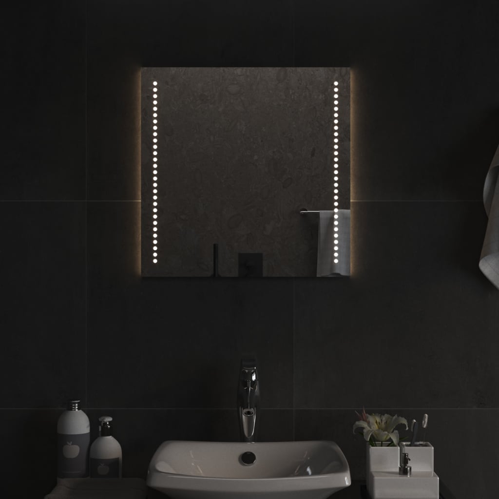 Kylpyhuoneen LED-peili 50x50 cm - Sisustajankoti.fi