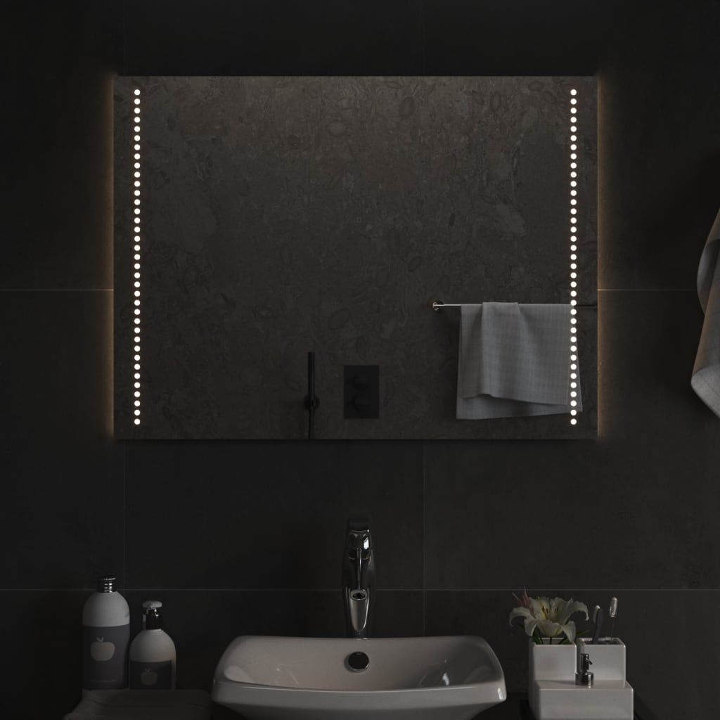 Kylpyhuoneen LED-peili 80x60 cm - Sisustajankoti.fi