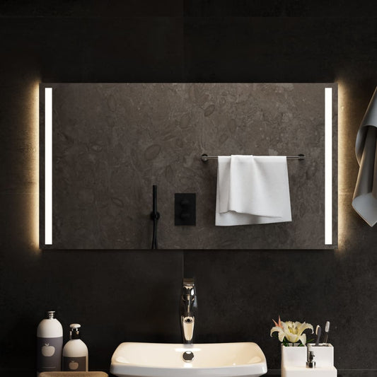Kylpyhuoneen LED-peili 90x50 cm - Sisustajankoti.fi