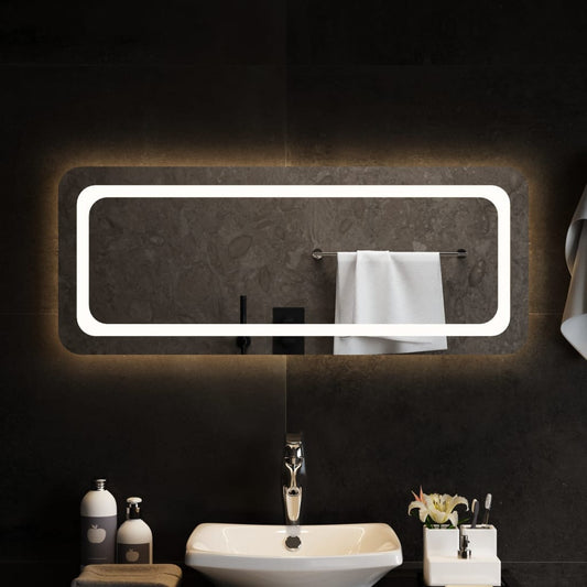 Kylpyhuoneen LED-peili 100x40 cm - Sisustajankoti.fi