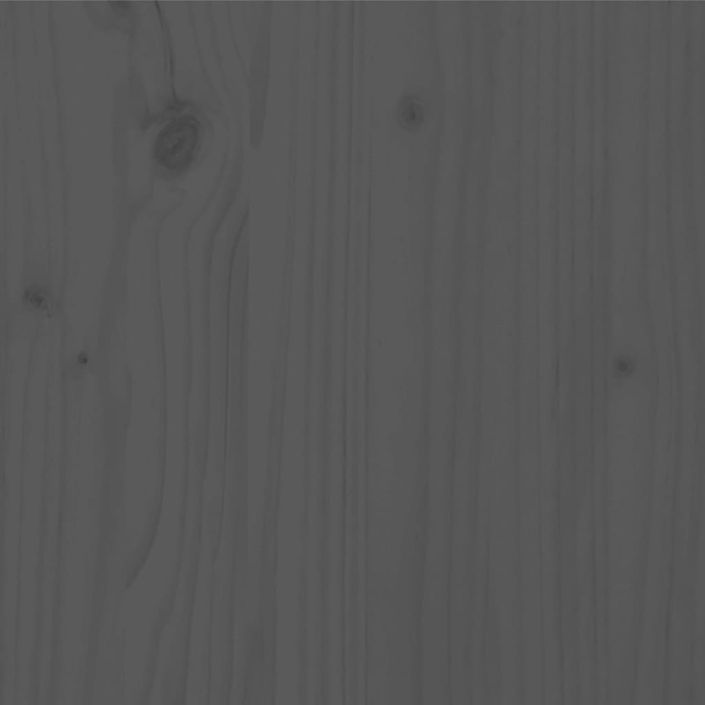 Sängynrunko täysi mänty 135x190 cm harmaa 4FT6 Double - Sisustajankoti.fi