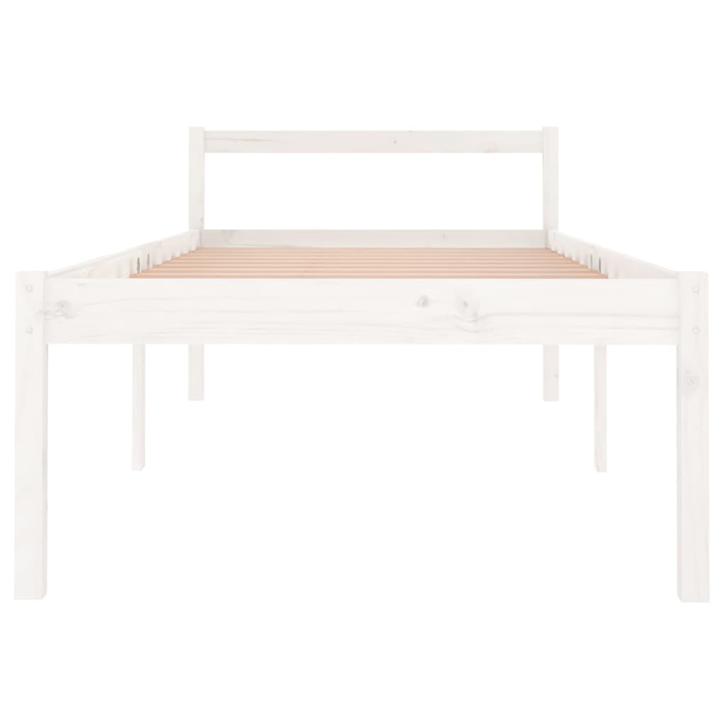 Sängynrunko valkoinen täysi mänty 90x190 cm 3FT Single - Sisustajankoti.fi