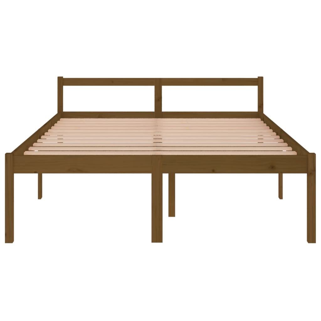 Sängynrunko hunajanruskea täysi mänty 150x200 cm 5FT King - Sisustajankoti.fi