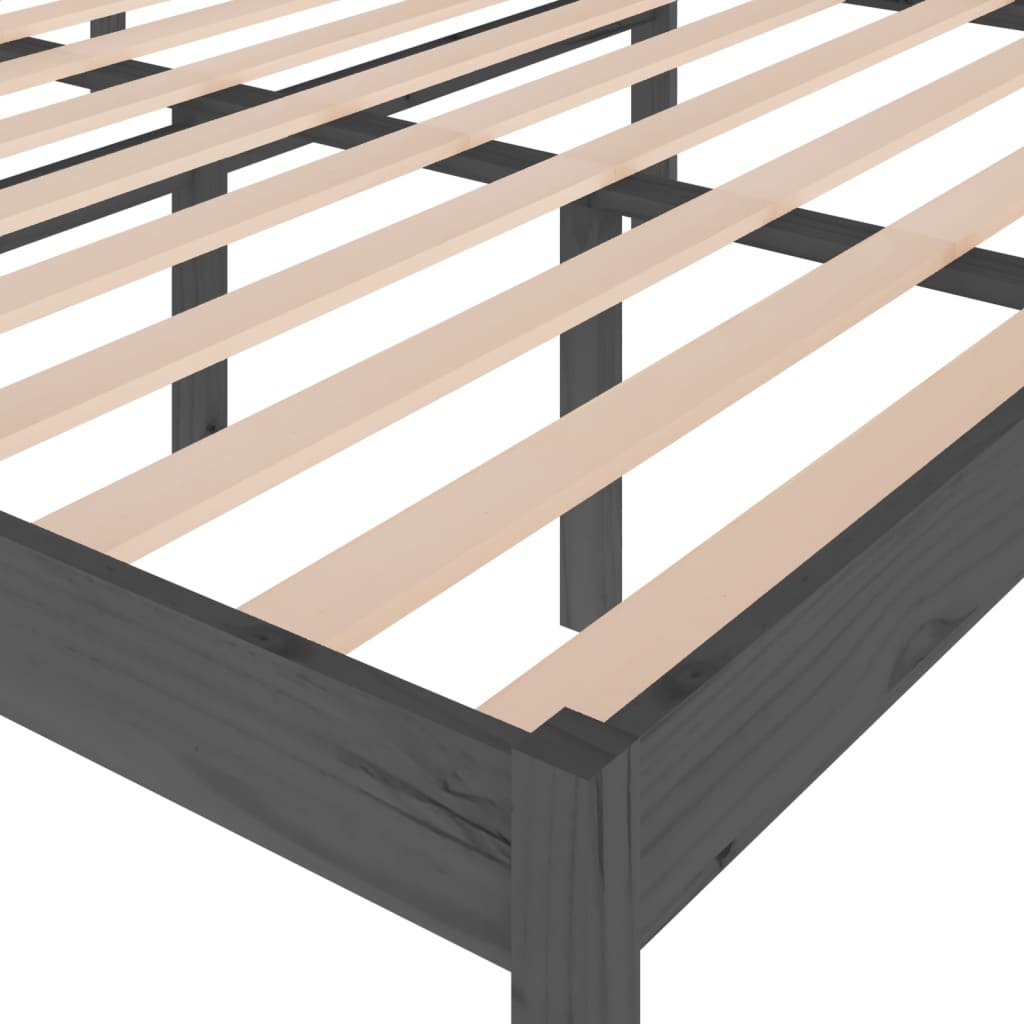 Sängynrunko harmaa mänty 160x200 cm - Sisustajankoti.fi