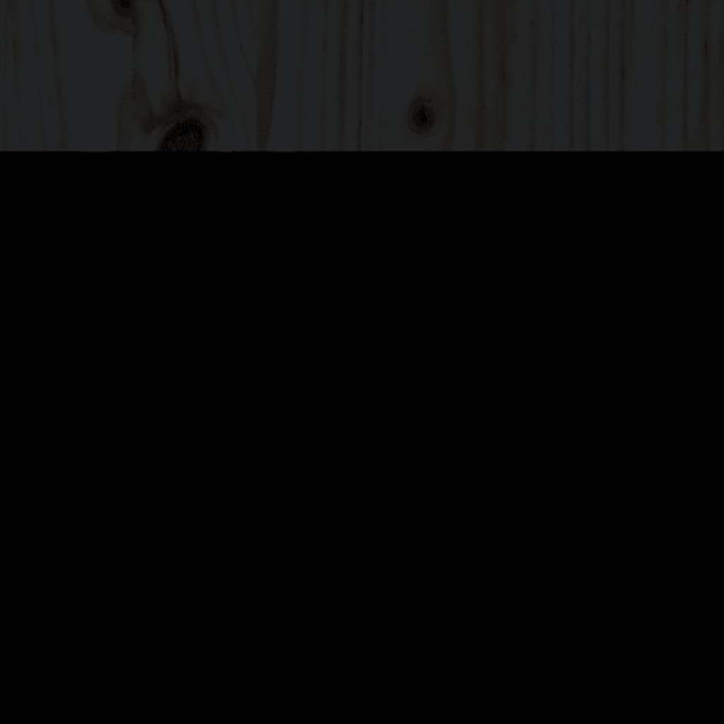 Sängynrunko musta täysi mänty 120x200 cm - Sisustajankoti.fi