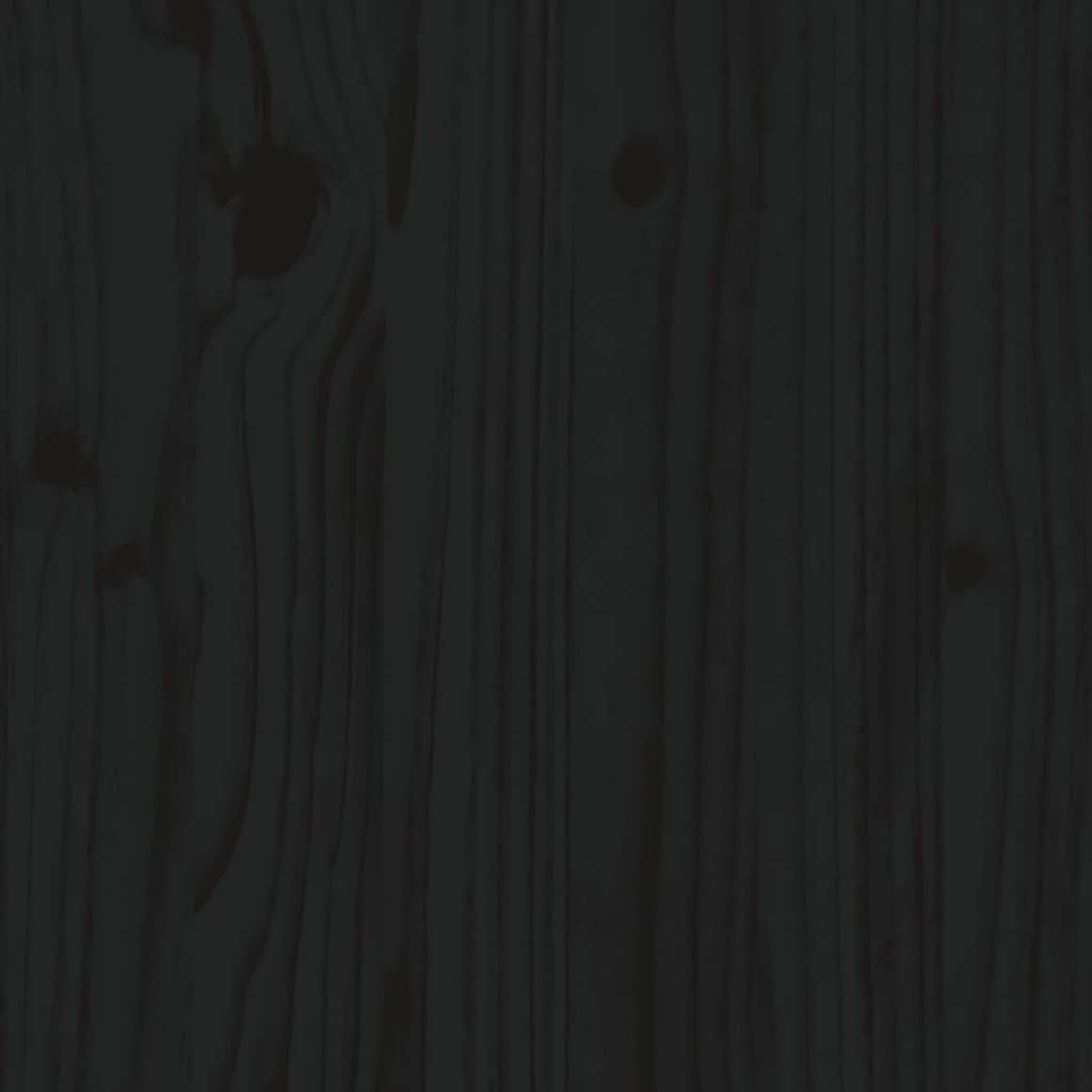 Sängynrunko musta täysi puu 75x190 cm 2FT6 Small Single - Sisustajankoti.fi