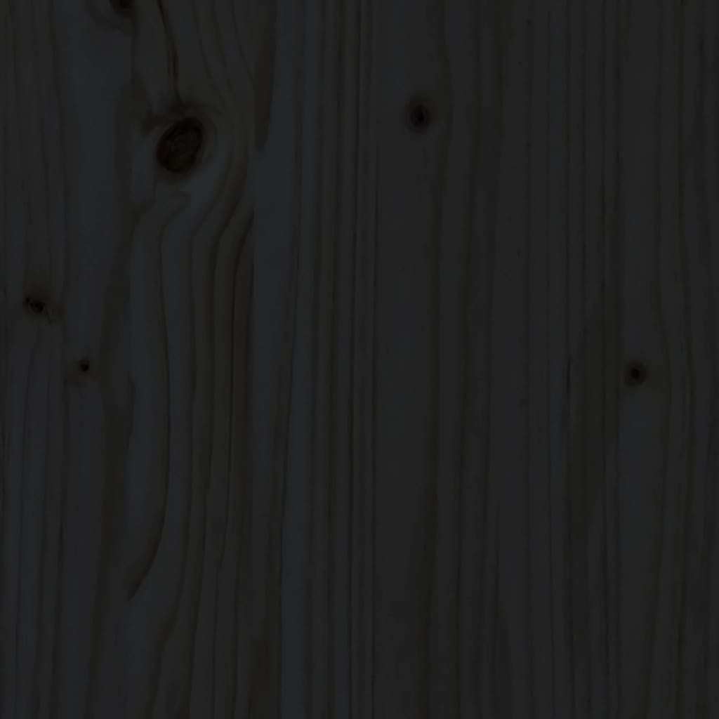 Sängynrunko musta täysi puu 90x190 cm 3FT Single - Sisustajankoti.fi