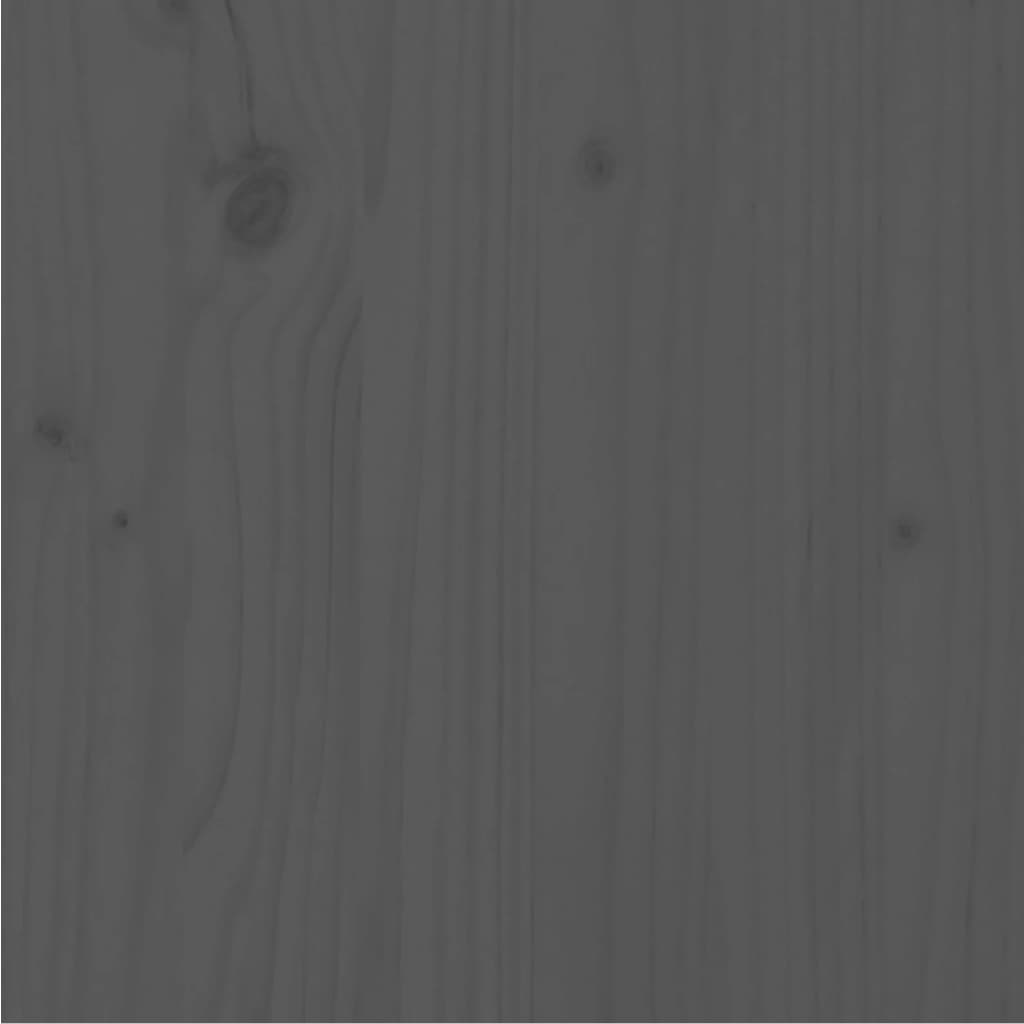 Sängynrunko harmaa täysi mänty 90x200 cm - Sisustajankoti.fi