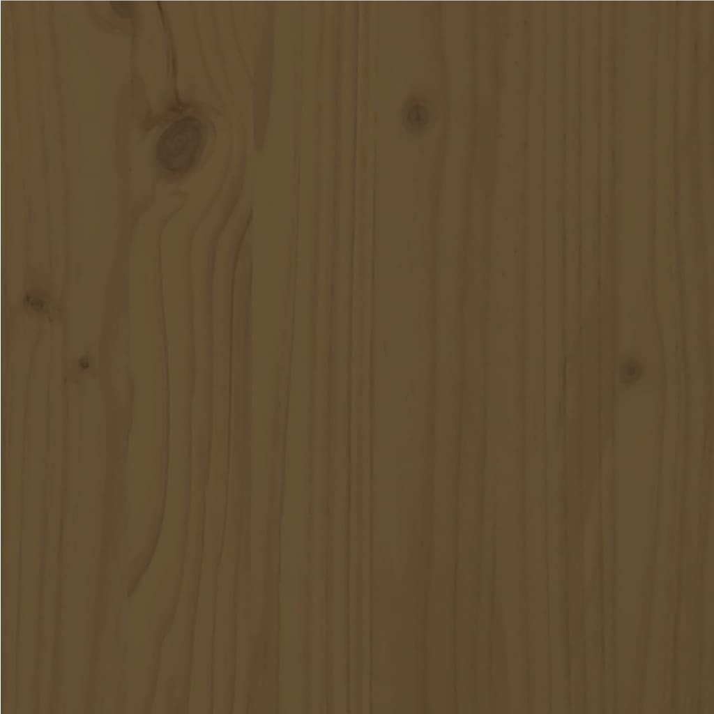 Sängynrunko hunajanruskea täysi mänty 120x200 cm - Sisustajankoti.fi