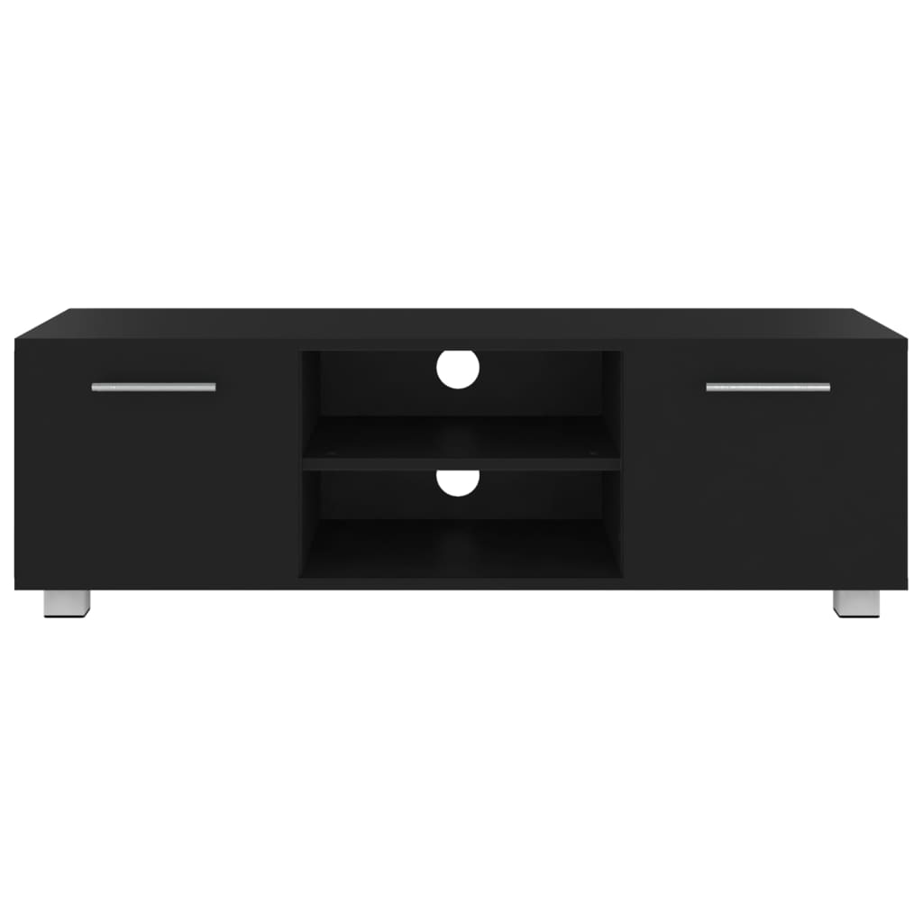 TV-taso musta 110x40x35 cm tekninen puu - Sisustajankoti.fi