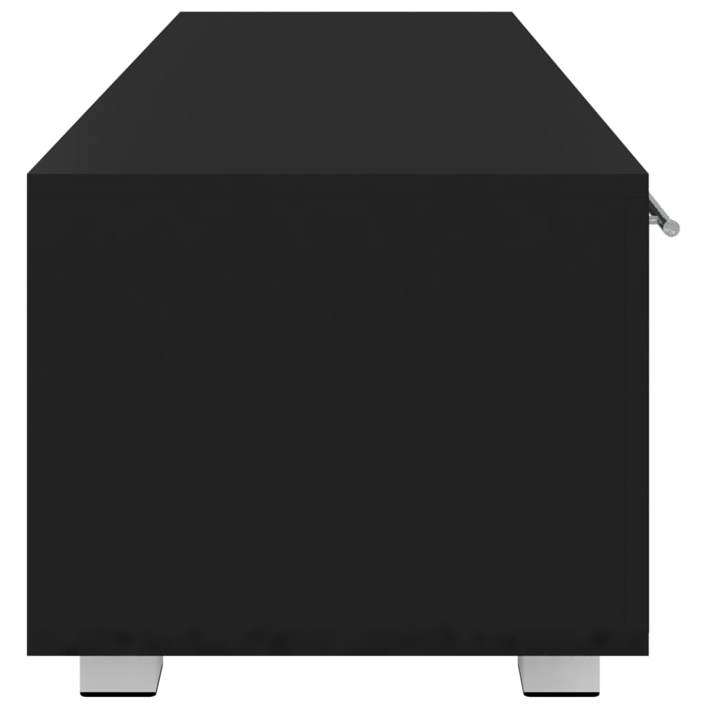 TV-taso musta 110x40x35 cm tekninen puu - Sisustajankoti.fi