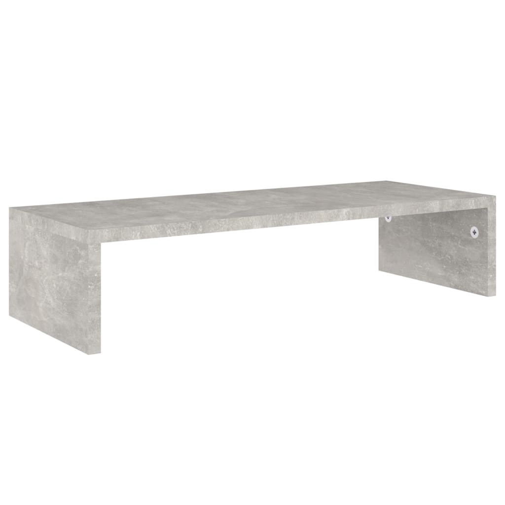 Näyttöteline betoninharmaa 60x23,5x12 cm tekninen puu - Sisustajankoti.fi