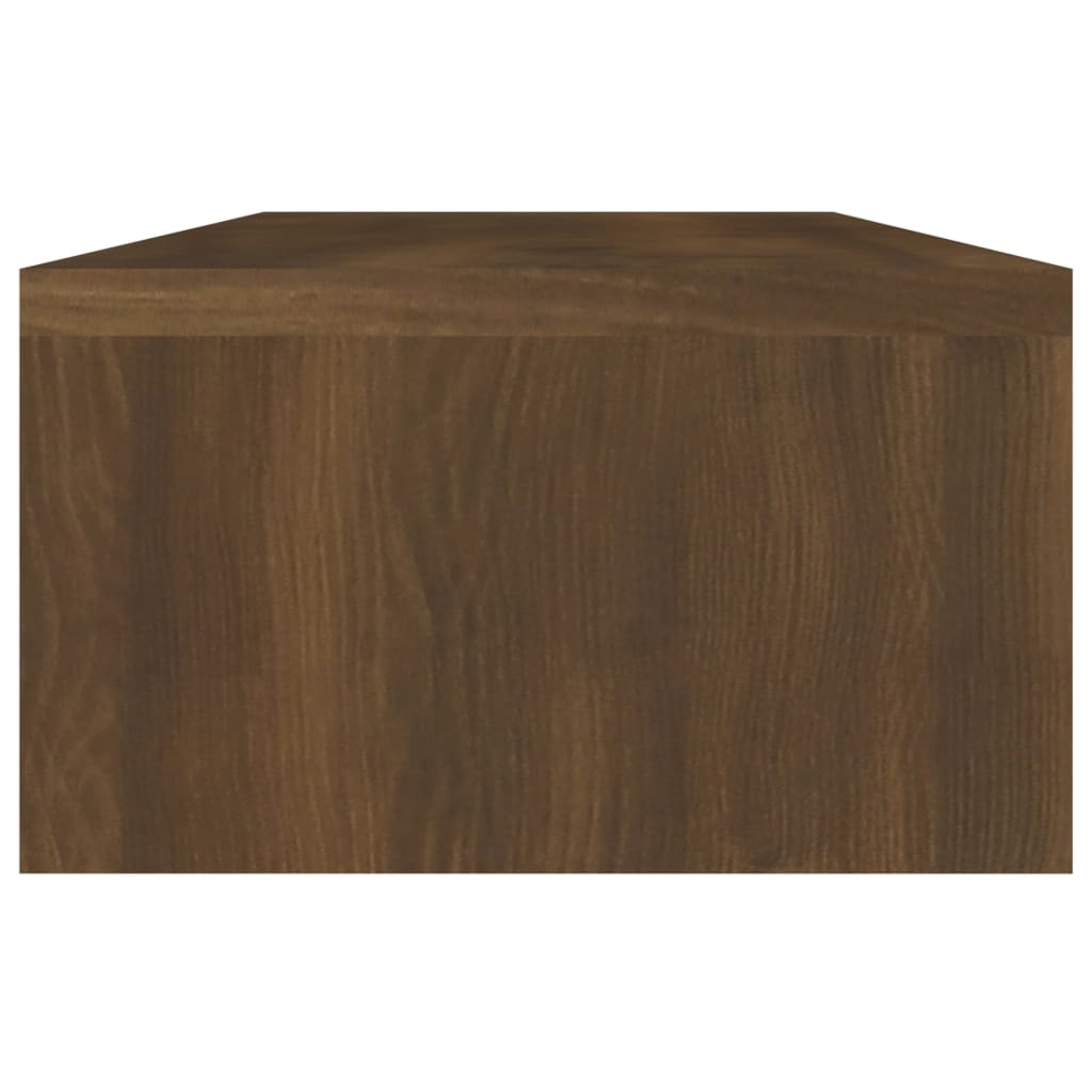 Näyttöteline ruskea tammi 60x23,5x12 cm tekninen puu - Sisustajankoti.fi