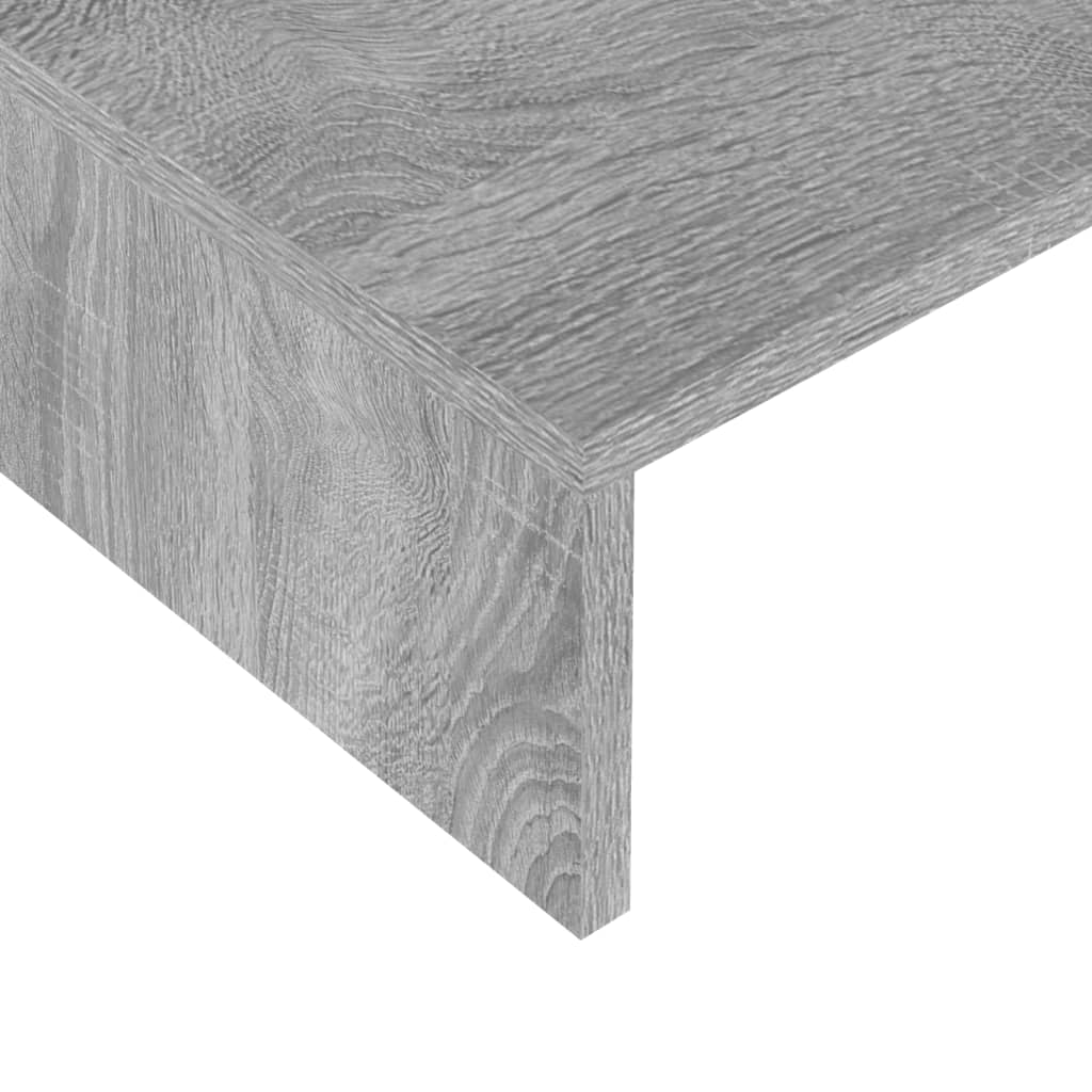 Näyttöteline harmaa Sonoma 110x23,5x9 cm tekninen puu - Sisustajankoti.fi
