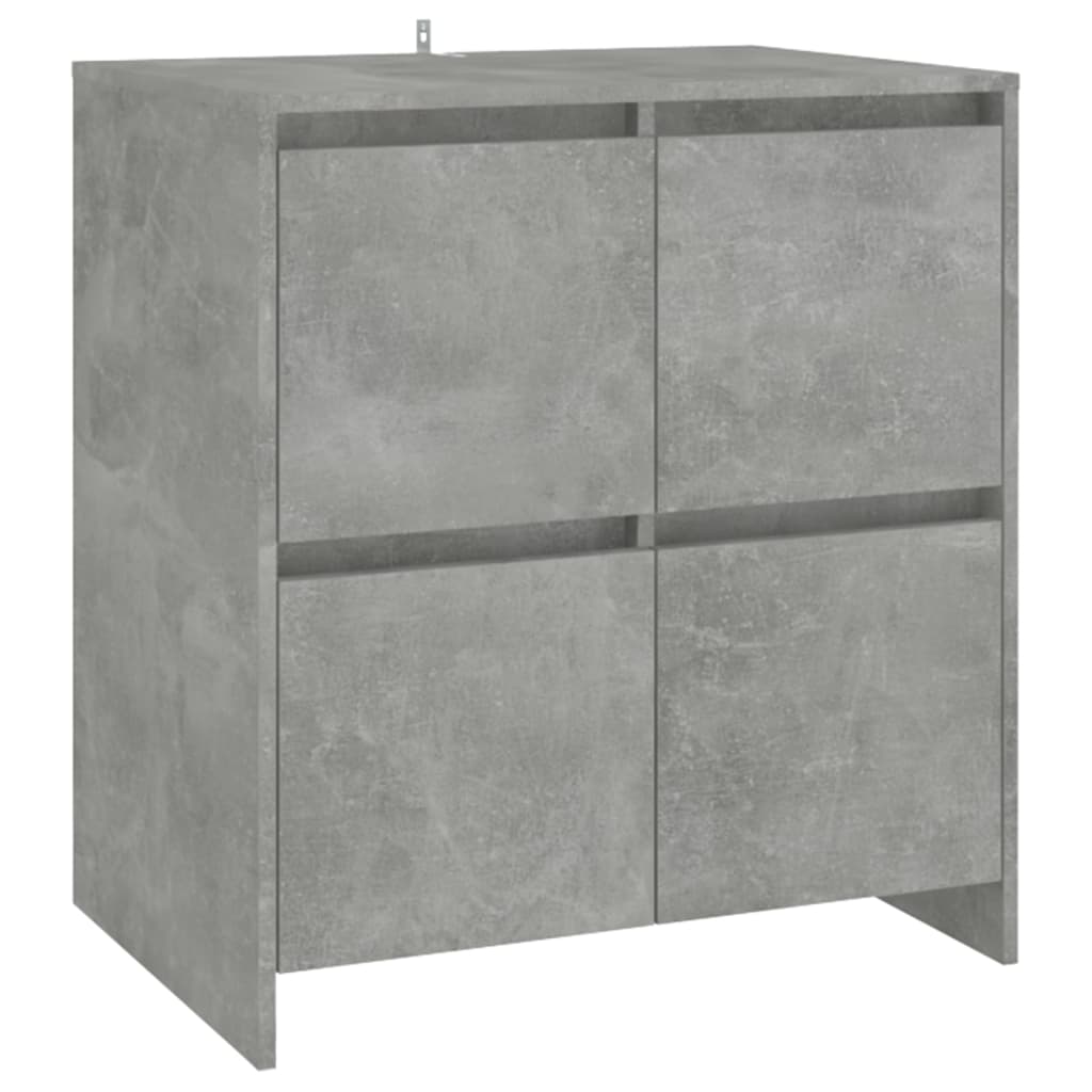 Senkit 2 kpl betoninharmaa 70x41x75 cm lastulevy - Sisustajankoti.fi