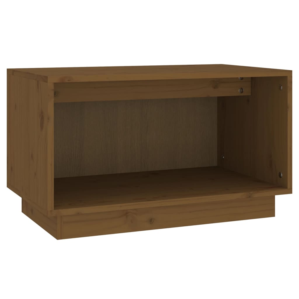 TV-taso hunajanruskea 60x35x35 cm täysi mänty - Sisustajankoti.fi