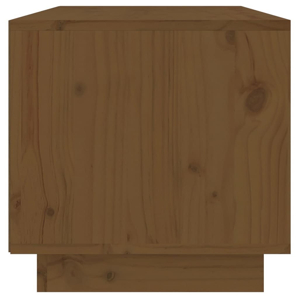 TV-taso hunajanruskea 60x35x35 cm täysi mänty - Sisustajankoti.fi