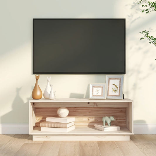 TV-taso 90x35x35 cm täysi mänty - Sisustajankoti.fi