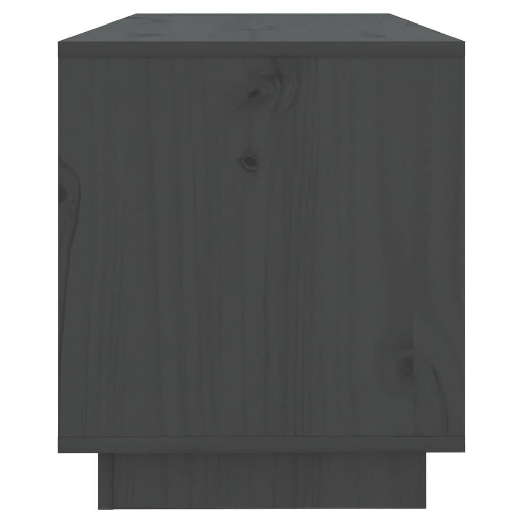 TV-taso harmaa 74x34x40 cm täysi mänty - Sisustajankoti.fi
