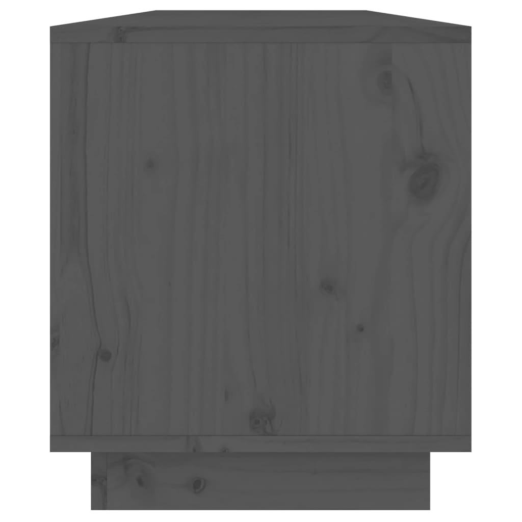 TV-taso harmaa 110,5x34x40 cm täysi mänty - Sisustajankoti.fi