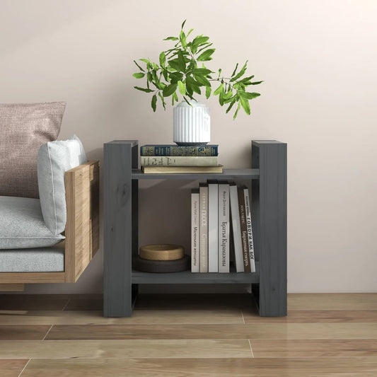 Kirjahylly/tilanjakaja harmaa 60x35x57 cm täysi mänty - Sisustajankoti.fi