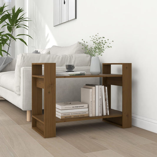 Kirjahylly/tilanjakaja hunajanruskea 80x35x56,5 cm täysi mänty - Sisustajankoti.fi