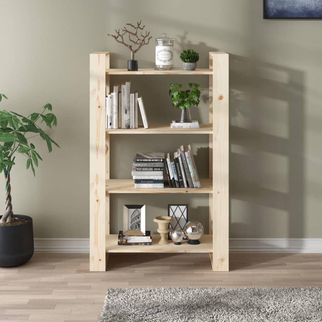 Kirjahylly/tilanjakaja 80x35x125 cm täysi mänty - Sisustajankoti.fi