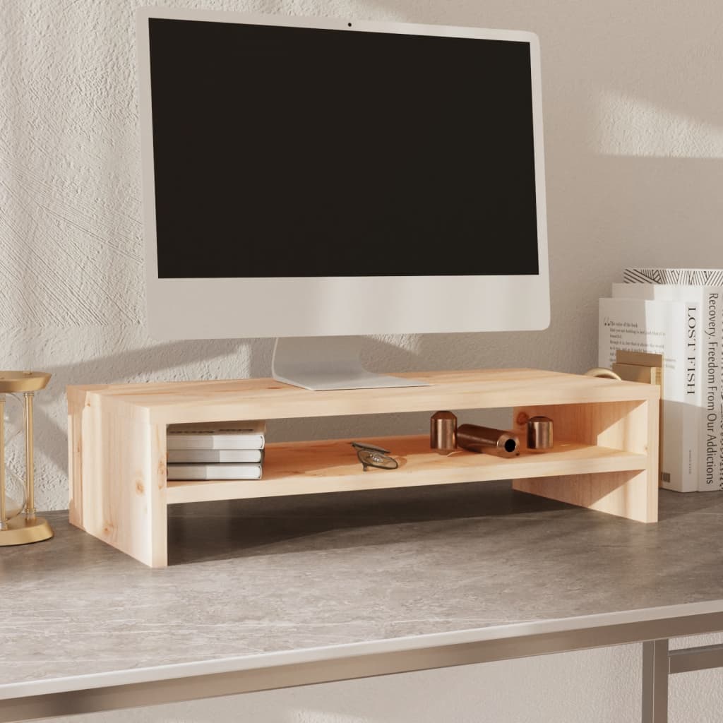 Näyttöteline 50x24x13 cm täysi mänty - Sisustajankoti.fi
