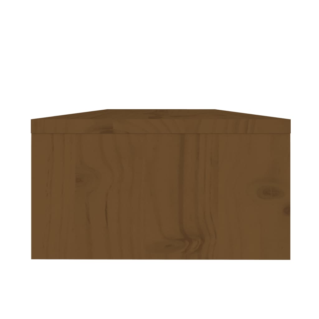 Näyttöteline hunajanruskea 50x24x13 cm täysi mänty - Sisustajankoti.fi