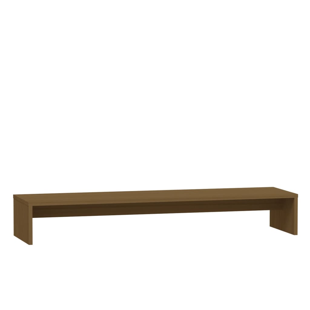 Näyttöteline hunajanruskea 100x27x15 cm täysi mänty - Sisustajankoti.fi