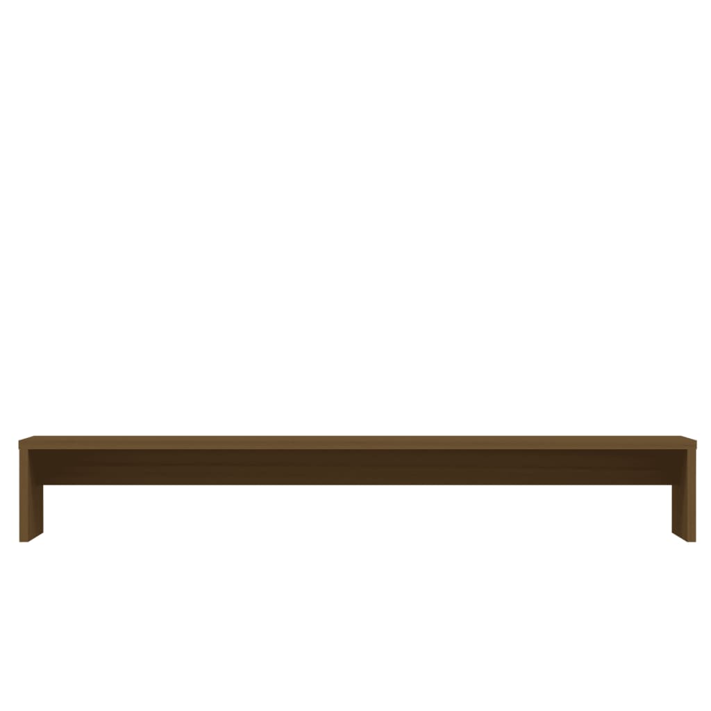 Näyttöteline hunajanruskea 100x27x15 cm täysi mänty - Sisustajankoti.fi