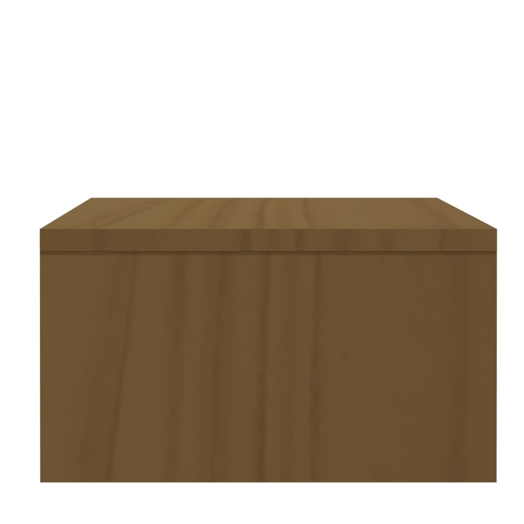 Näyttöteline hunajanruskea 100x27x15 cm täysi mänty - Sisustajankoti.fi