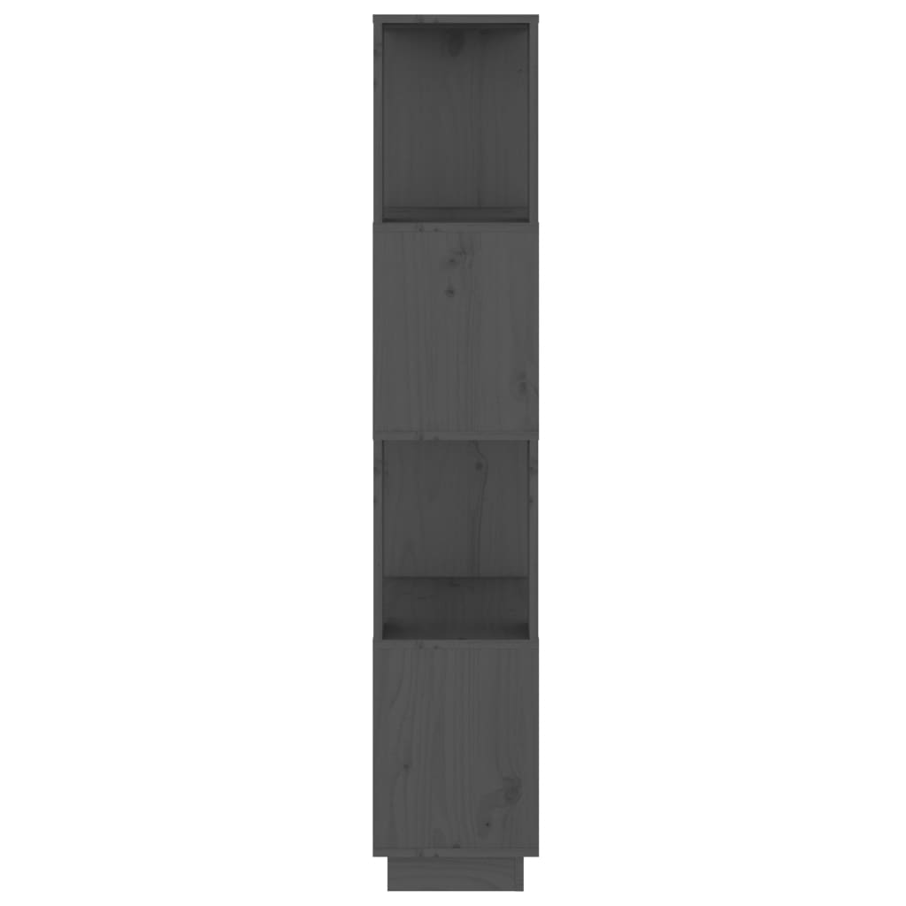 Kirjahylly/tilanjakaja harmaa 51x25x132 cm täysi mänty - Sisustajankoti.fi