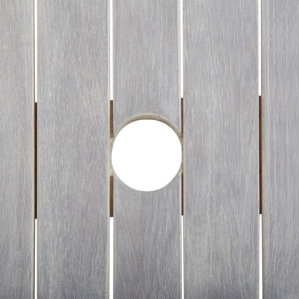 9-osainen Ulkoruokailuryhmä harmaa täysi akasiapuu - Sisustajankoti.fi