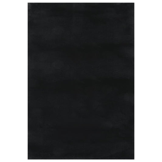 Matto pestävä pehmeä pörröinen 160x230 cm liukumaton musta - Sisustajankoti.fi