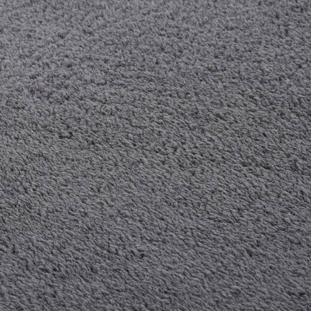 Matto pestävä pehmeä pörröinen 200x290 cm liukumaton antrasiit. - Sisustajankoti.fi