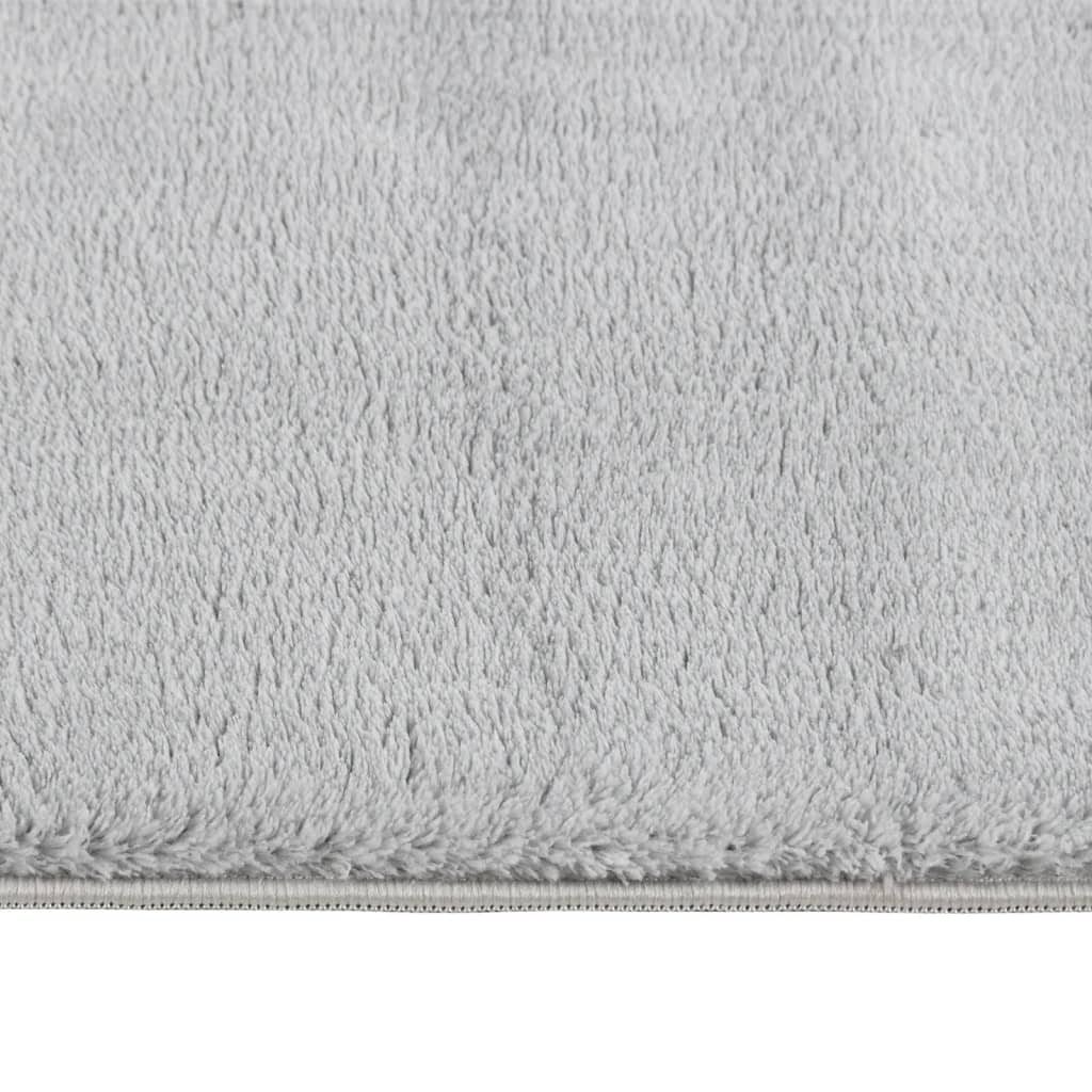 Matto pestävä pehmeä pörröinen 80x150 cm liukumaton harmaa - Sisustajankoti.fi
