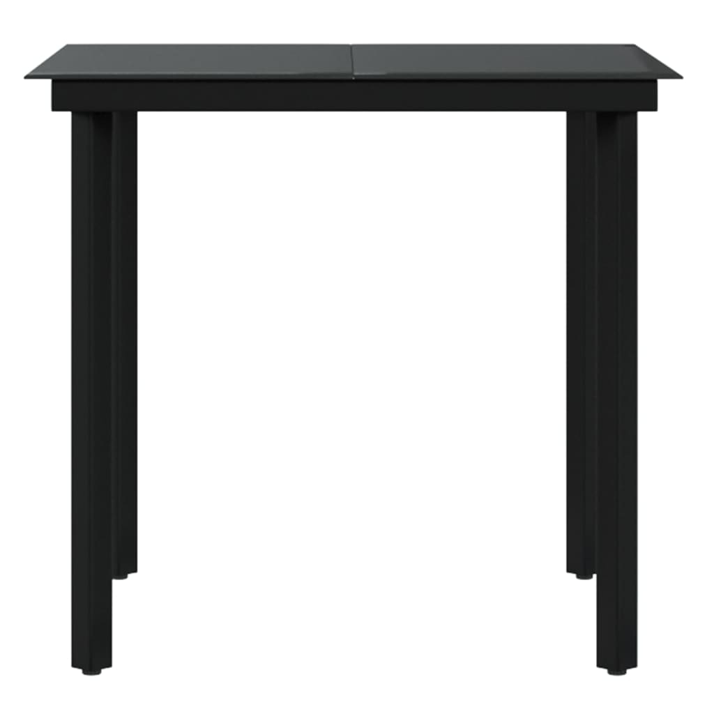 5-osainen Ulkoruokailuryhmä tyynyillä musta - Sisustajankoti.fi