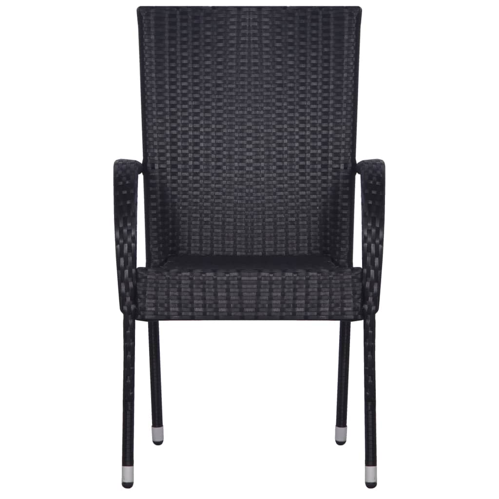 7-osainen Puutarharuokailuryhmä musta - Sisustajankoti.fi