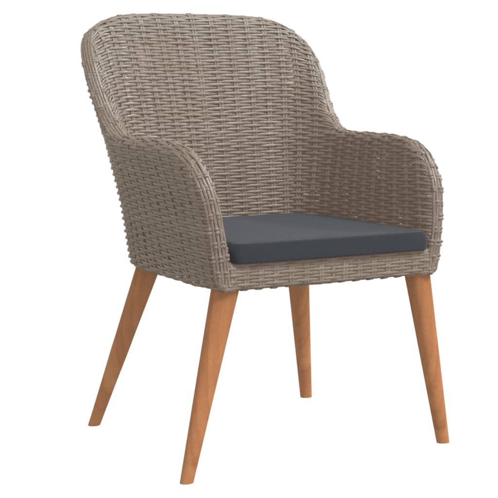 5-osainen Ulkoruokailuryhmä tyynyillä ruskea - Sisustajankoti.fi