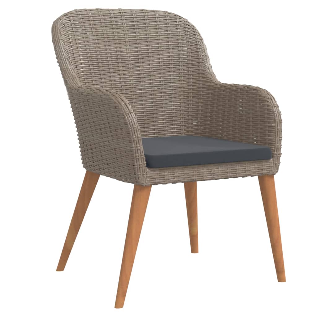 5-osainen Ulkoruokailuryhmä tyynyillä ruskea - Sisustajankoti.fi