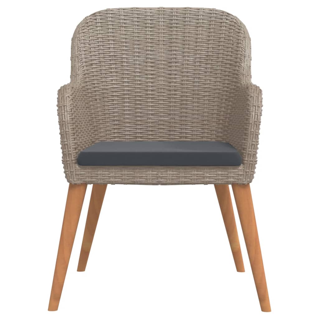 5-osainen Ulkoruokailuryhmä tyynyillä ruskea - Sisustajankoti.fi