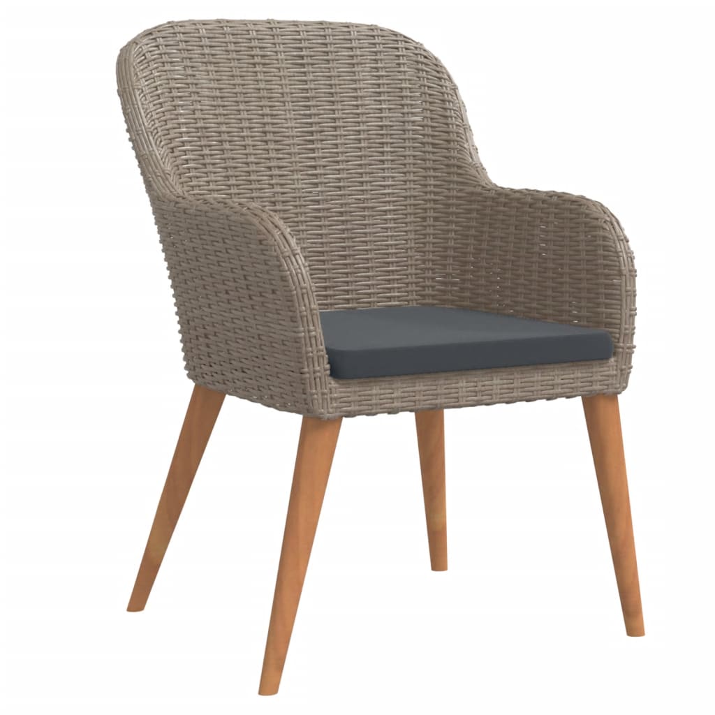 5-osainen Ulkoruokailuryhmä tyynyillä ruskea - Sisustajankoti.fi