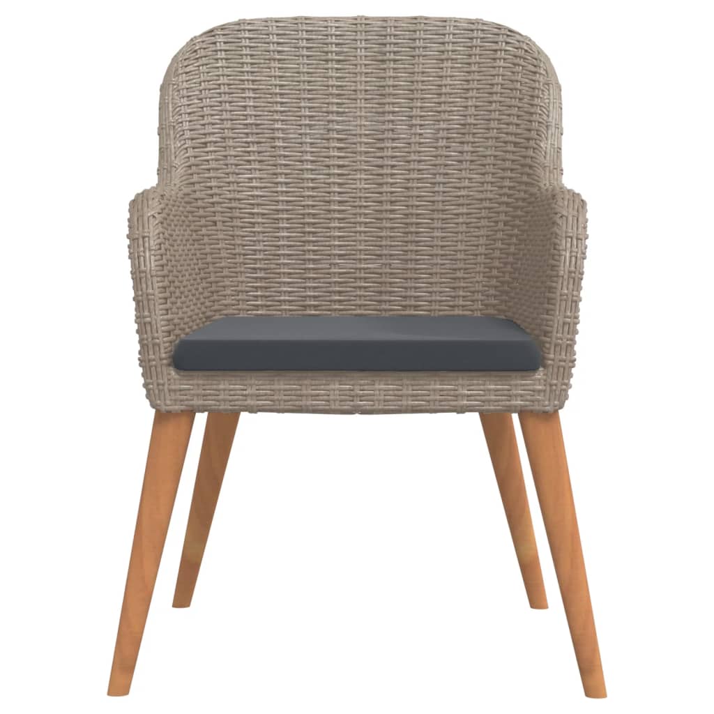 5-osainen Ulkoruokailuryhmä tyynyillä ruskea - Sisustajankoti.fi