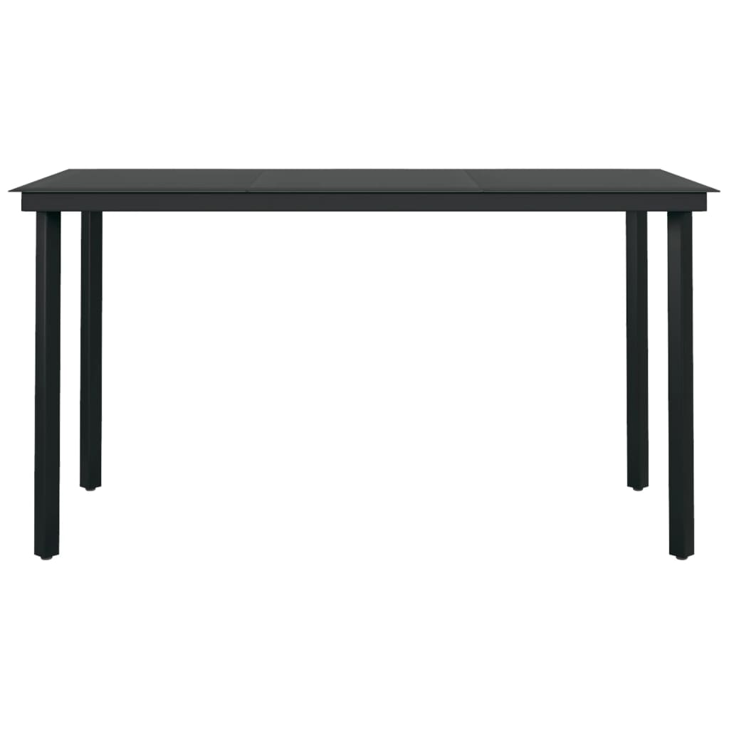 7-osainen Puutarharuokailuryhmä musta - Sisustajankoti.fi