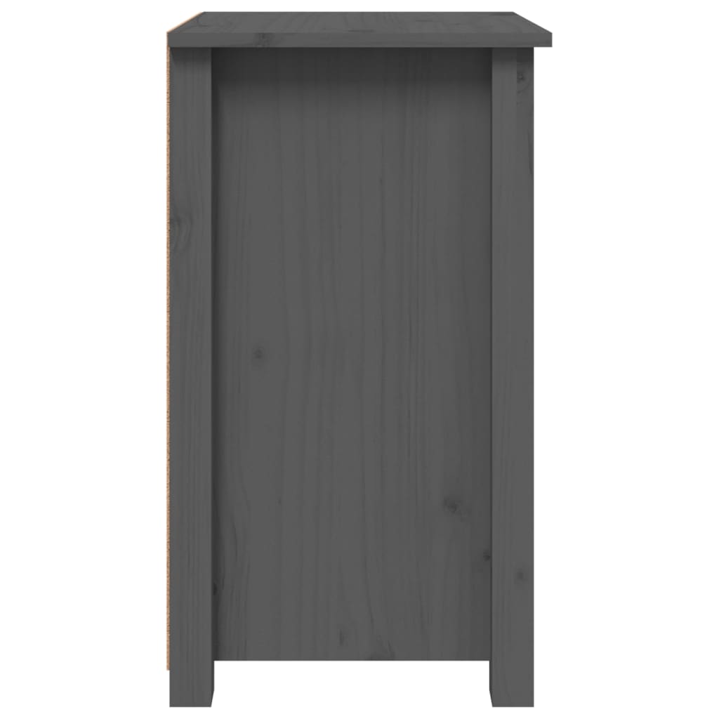 Yöpöydät 2 kpl harmaa 40x35x61,5 cm täysi mänty - Sisustajankoti.fi
