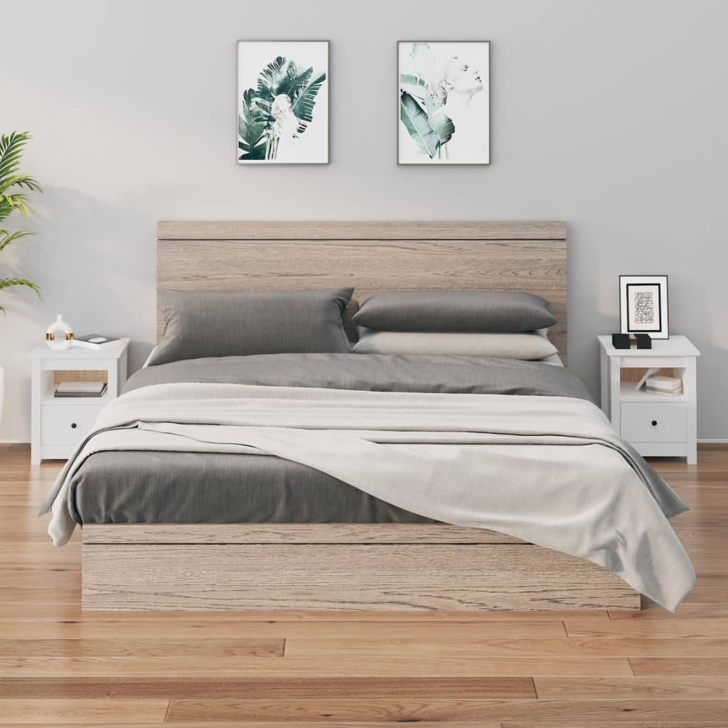 Yöpöydät 2 kpl valkoinen 40x35x49 cm täysi mänty - Sisustajankoti.fi