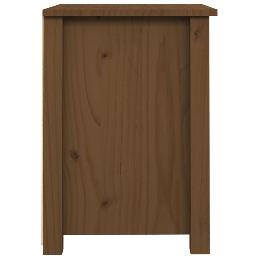 Yöpöytä hunajanruskea 40x35x49 cm täysi mänty - Sisustajankoti.fi