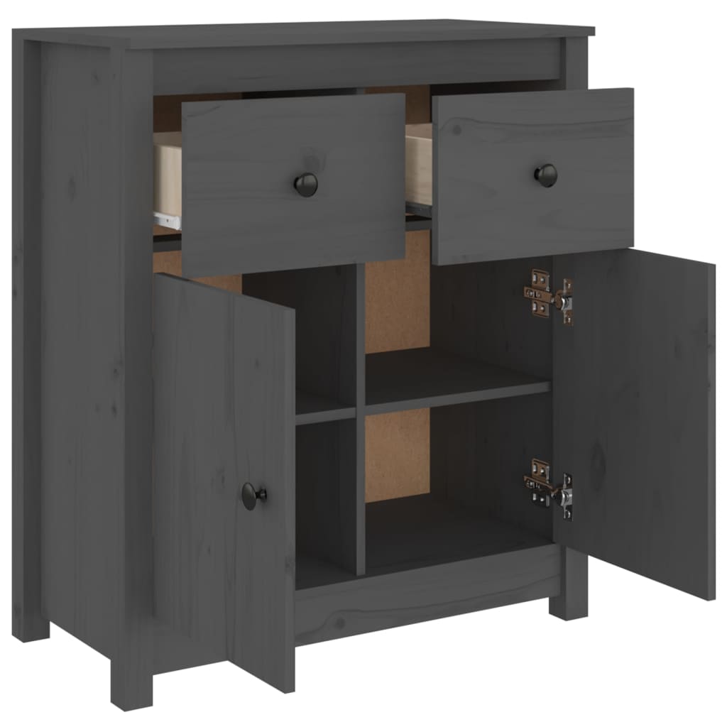 Senkki harmaa 70x35x80 cm täysi mänty - Sisustajankoti.fi