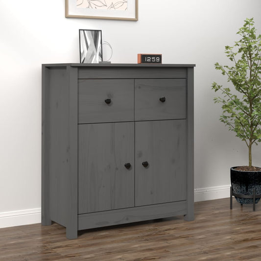 Senkki harmaa 70x35x80 cm täysi mänty - Sisustajankoti.fi